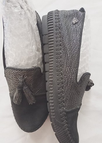 nubuk Püsküllü Dolgu Topuklu Kadın Espadril - Görsel 3