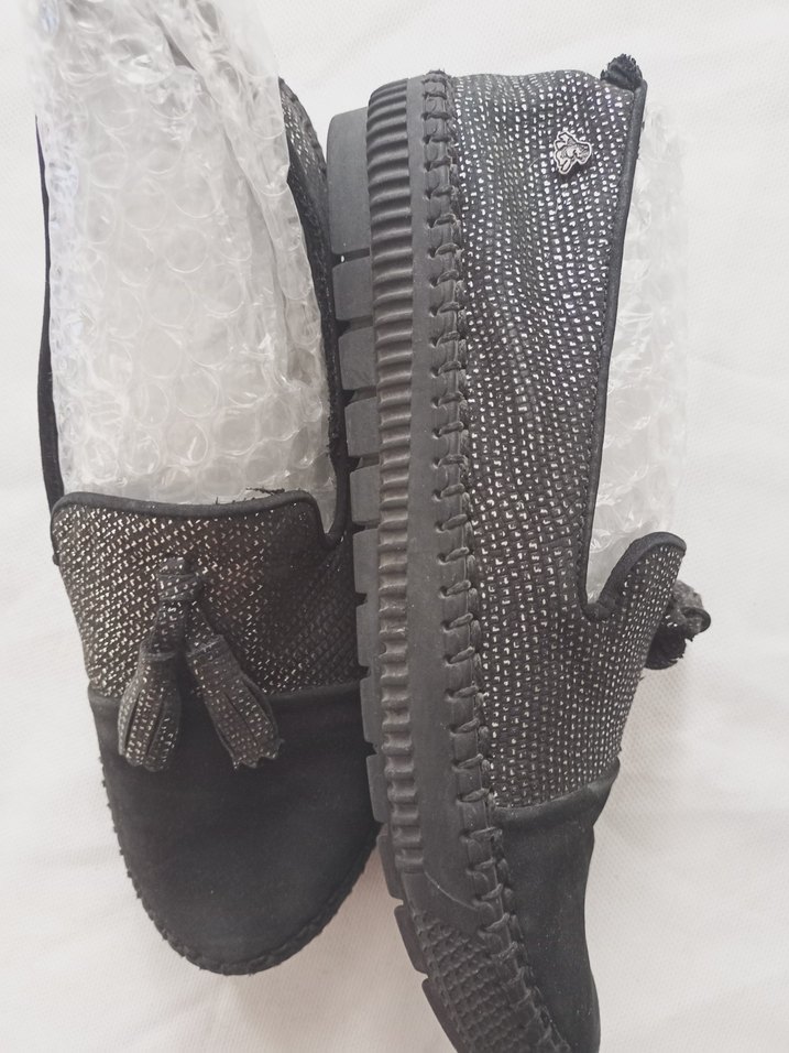 nubuk Püsküllü Dolgu Topuklu Kadın Espadril - Görsel 3