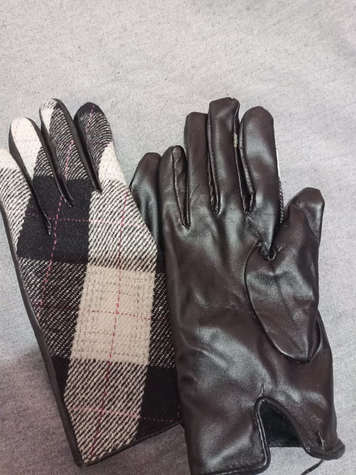 Kadın Ekose Desenli Sıcak Eldivenler - Görsel 2