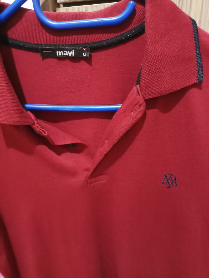 bordo  Erkek Polo Tişört - Görsel 2