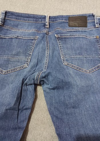 Erkek Mavi Denim Bol Kesim Jean - Görsel 4