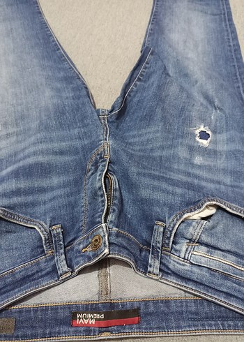 Erkek Mavi Denim Bol Kesim Jean - Görsel 2