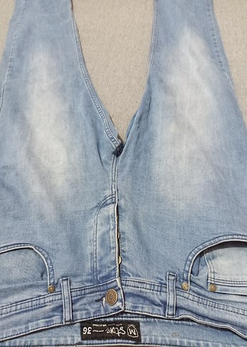 Rahat Kesim Midi Jean - Görsel 2