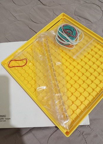 ETA Cuisenaire XY Koordinat Pegboard Sarı - Görsel 2