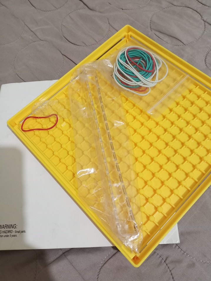 ETA Cuisenaire XY Koordinat Pegboard Sarı - Görsel 2