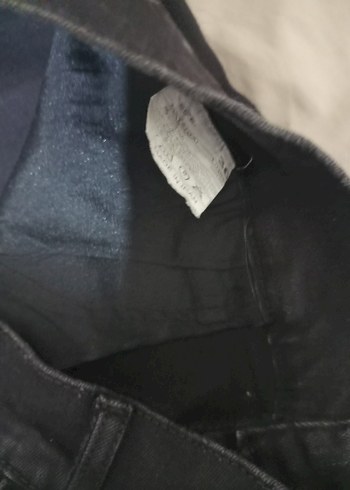 Siyah Düğmeli Regular Fit Erkek Kot Pantolon bel 48 boy 105 - Görsel 3