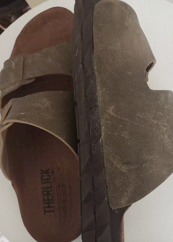 Kahverengi Süet Terlikler - Görsel 3