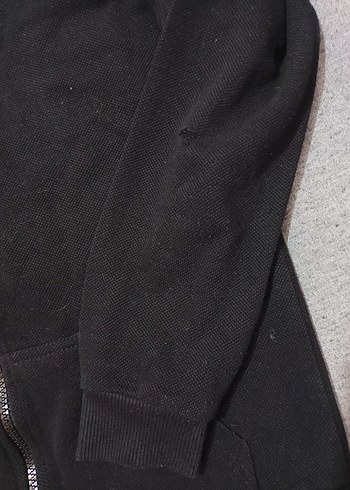 Siyah Kapüşonlu Fermuarlı Erkek Sweatshirt - Görsel 3