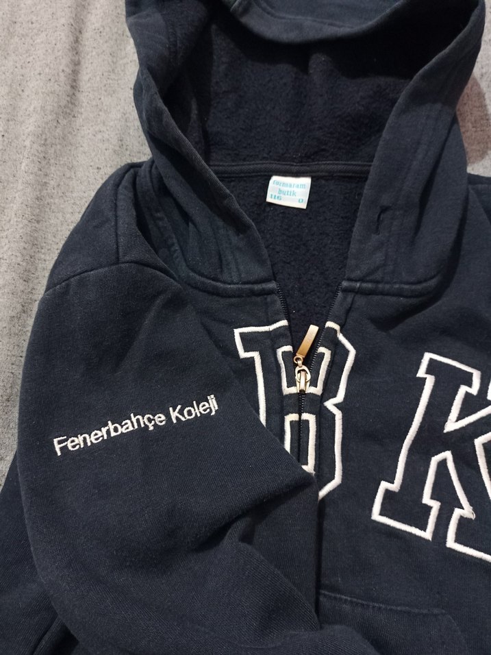 Erkek Kapüşonlu Fermuarlı Sweatshirt - Görsel 3