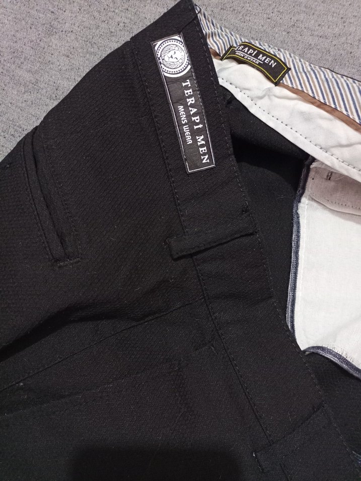 Erkek Siyah Normal Kesim Günlük Pantolon - Görsel 4