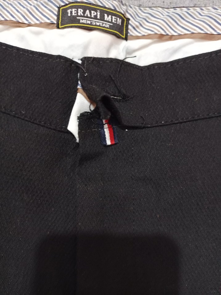 Erkek Siyah Normal Kesim Günlük Pantolon - Görsel 2