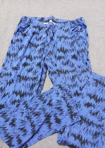 Mavi Batik Desenli Bol Kesim  eşofman - Görsel 2