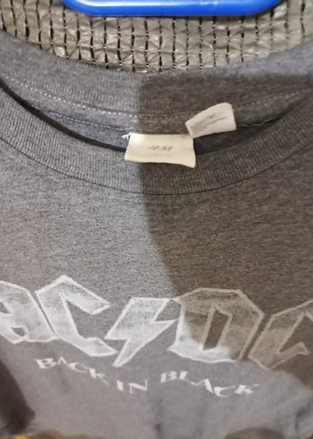 Gri Erkek  Rock Punk Tişört - Görsel 2