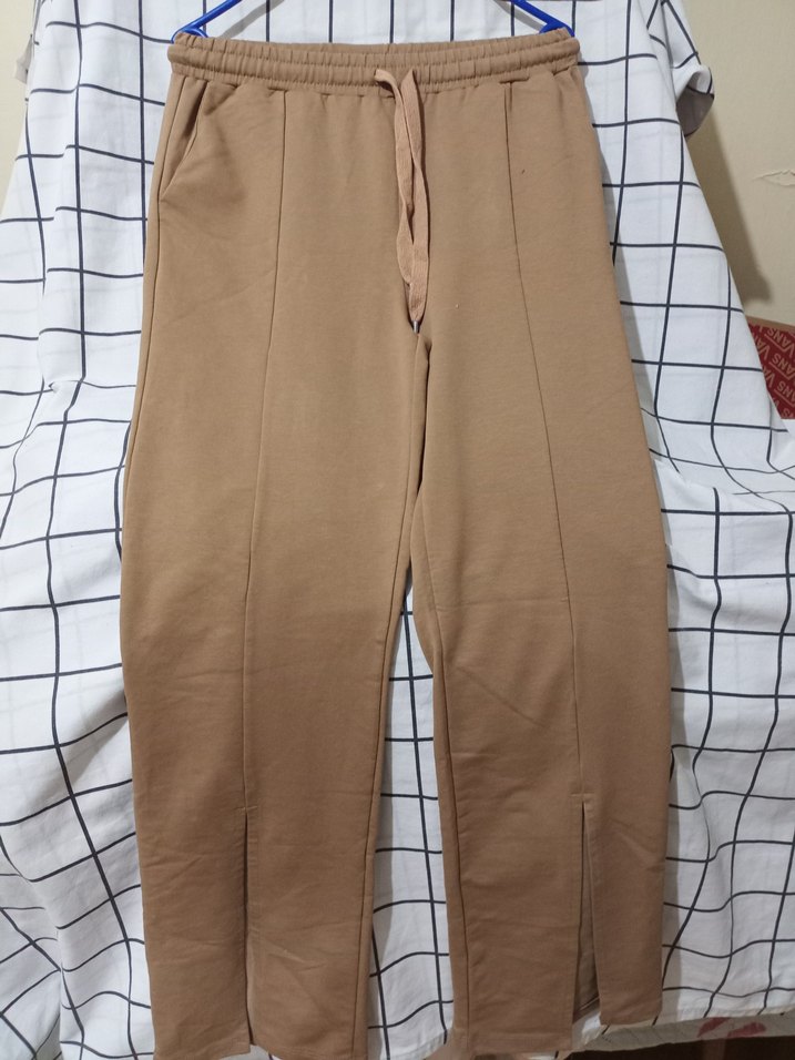 Bej Kadın Rahat Kesim Eşofman Altı - Görsel 2