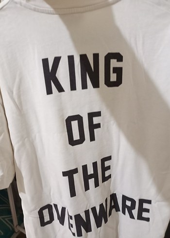 Beyaz Baskılı Kadın Tişört - Görsel 4