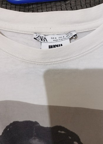 Beyaz Baskılı Kadın Tişört - Görsel 3