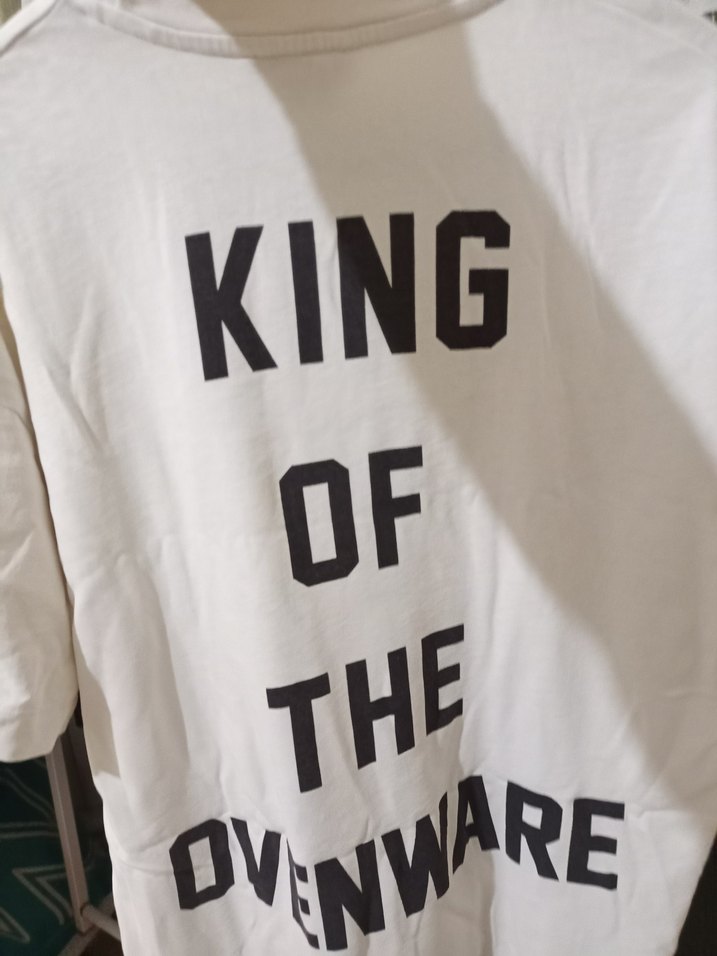 Beyaz Baskılı Kadın Tişört - Görsel 4