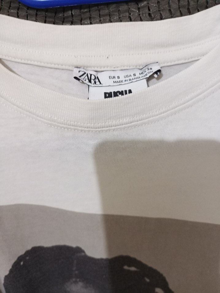 Beyaz Baskılı Kadın Tişört - Görsel 3