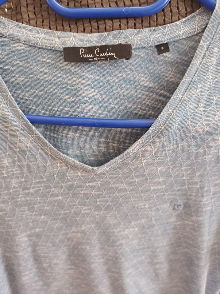 V Yaka Kısa Kollu Erkek Tişört - Görsel 2