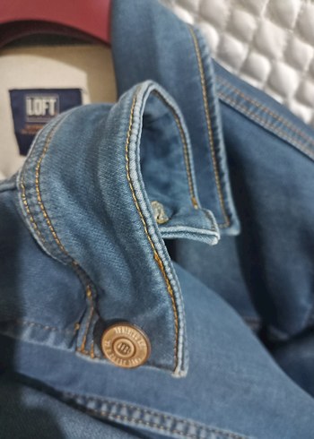 LOFT Düğmeli Mavi Denim Ceket - Görsel 4