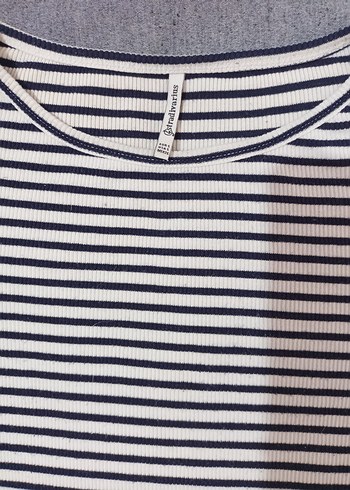 Çizgili Uzun Kollu Tişört - Görsel 2