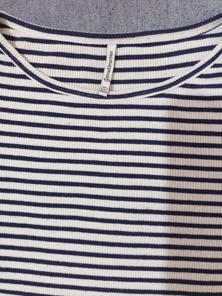 Çizgili Uzun Kollu Tişört - Görsel 2