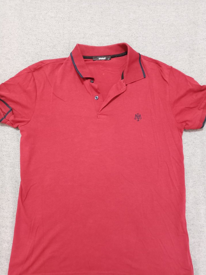 Düğmeli  Erkek Polo Yaka Tişört - Görsel 2