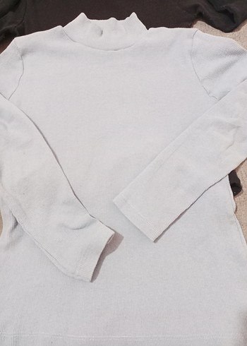 Kadıni Yarım Balıkçı Yaka İnce Kazak - Görsel 3