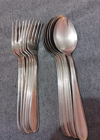 hisar Çelik Çatal ve Kaşık 12 li - Görsel 3