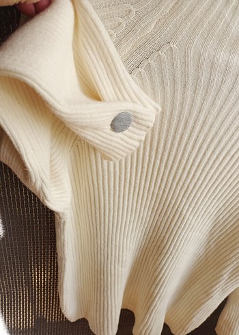 Kadın Boğazlı Triko Kazak - Görsel 3