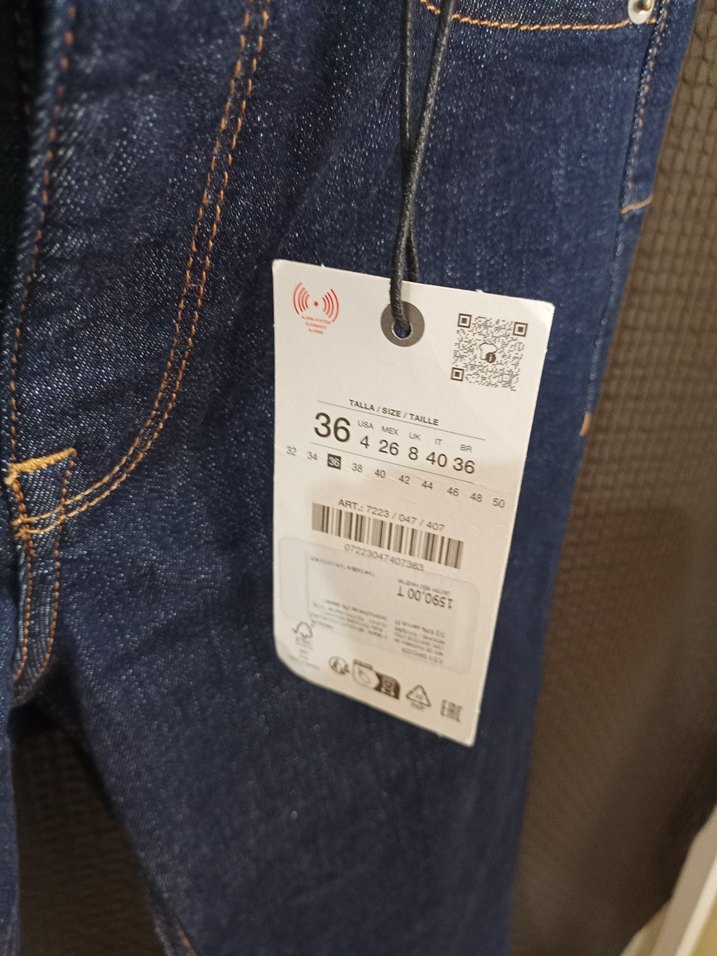 Kadın Lacivert Denim Pantolon - Görsel 2