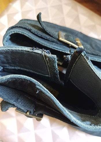 38 Beden siyah Renk Siyah Süet Tokalı Biker Botlar