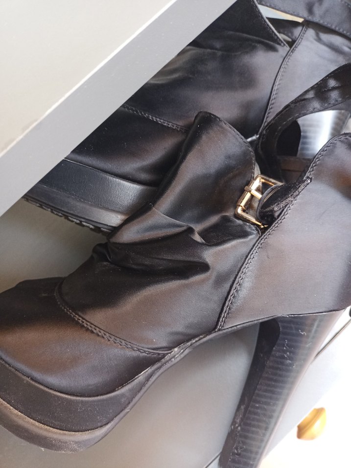 i Deri Platform Topuklu Kadın Abiye Ayakkabı - Görsel 3