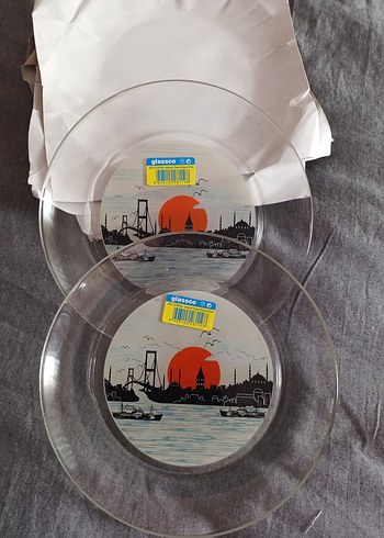 Cam tatlı Tabak Seti