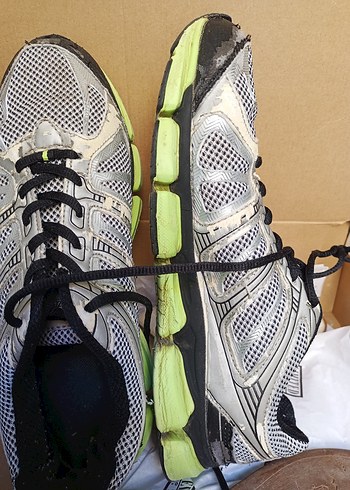 Gri Erkek Spor Ayakkabı Bağcıkları - Görsel 3