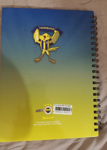 Fenerbahçe Lisanslı Sarı Defter - Görsel 2