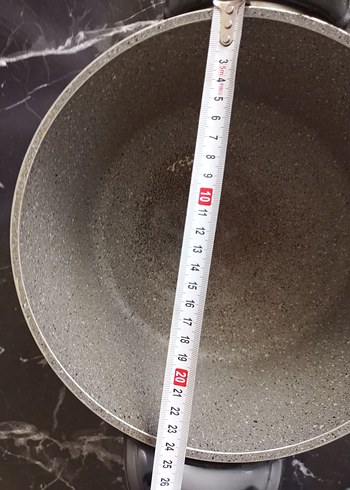 Beden Bej ve Gri Granit Görünümlü Tencere