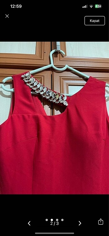 Kırmızı abiye - Görsel 2