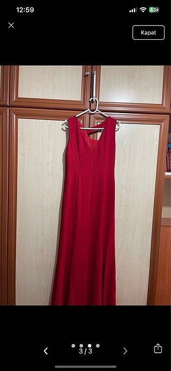 Kırmızı abiye - Görsel 3
