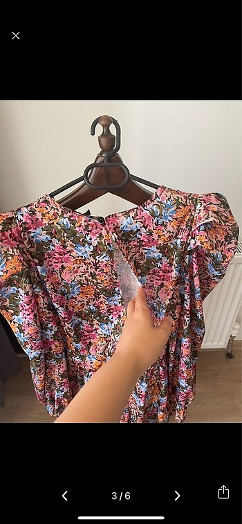 Karpuz kol saten mine elbise - Görsel 3