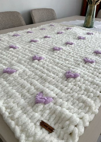 Pembe Örgü Çocuk Battaniyesi - Görsel 2