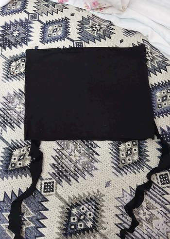 Zara Siyah Straplez Denizanasi Bluz
