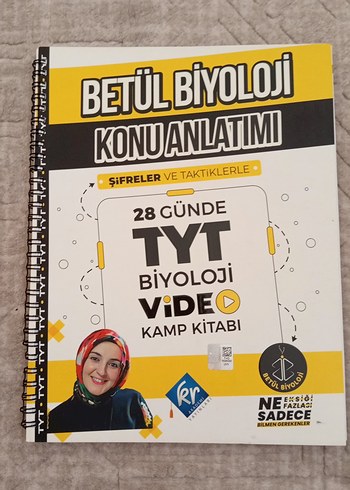 Betül Biyoloji 28 Günde TYT Biyoloji Kitabı