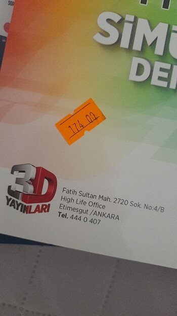 Beden Renk 3D TYT TÜRKÇE BRANŞ DENEMESİ