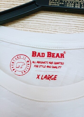 xl Beden beyaz Renk Bad Bear kadın t-shirt