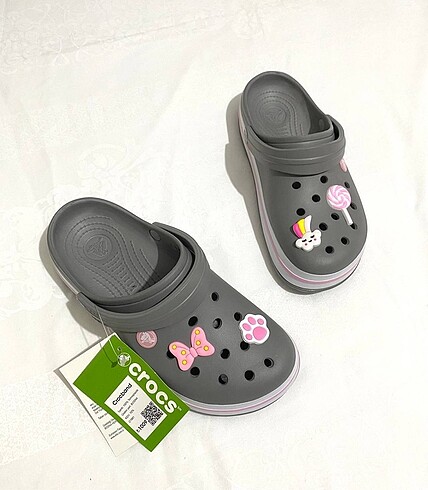 36 Beden gri Renk Crocs Terlik