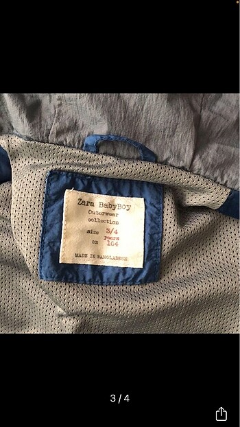 Zara çocuk yağmurluk - Görsel 3