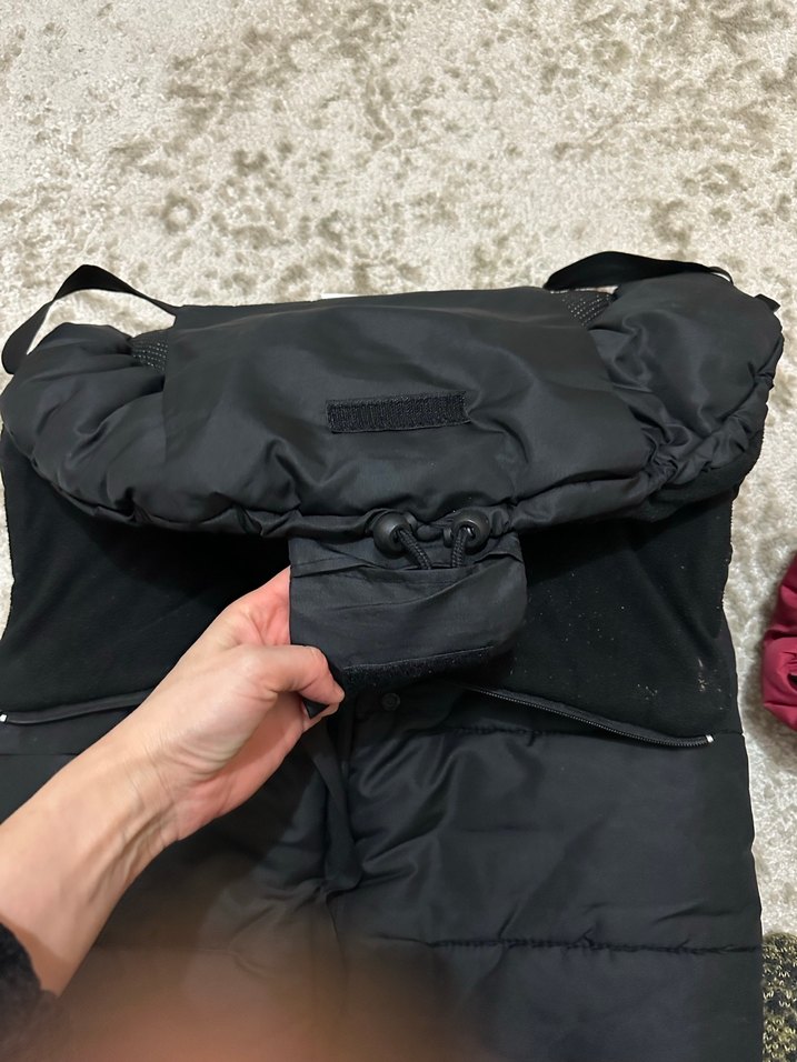 Siyah Fermuarlı Bebek Kayak Tulumu - Görsel 5