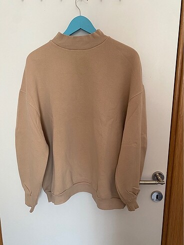 Bershka ten rengi nude sweatshirt