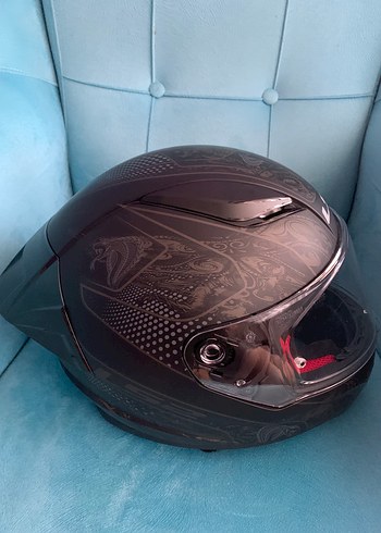 LS2 Siyah Biker Kask Kılıfı Fermuarlı - Görsel 4